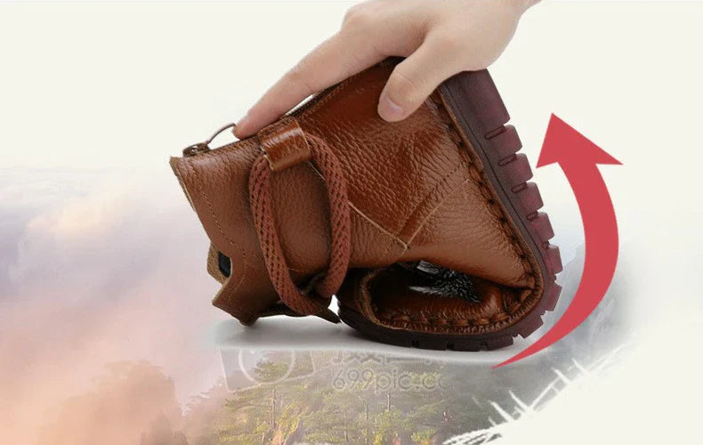 Women's Boots 2025 Autumn and Winter New Flat Soft Soled Short Boots National Style Vintage Womens Shoes Warm and Cotton Shoes