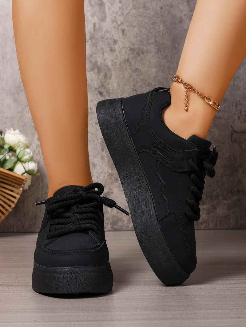 Women's Sneakers 2025 Spring and Autum New Fashion Design Thick-Soled Shoes Versatile Casual Sneakers Женская Обувь