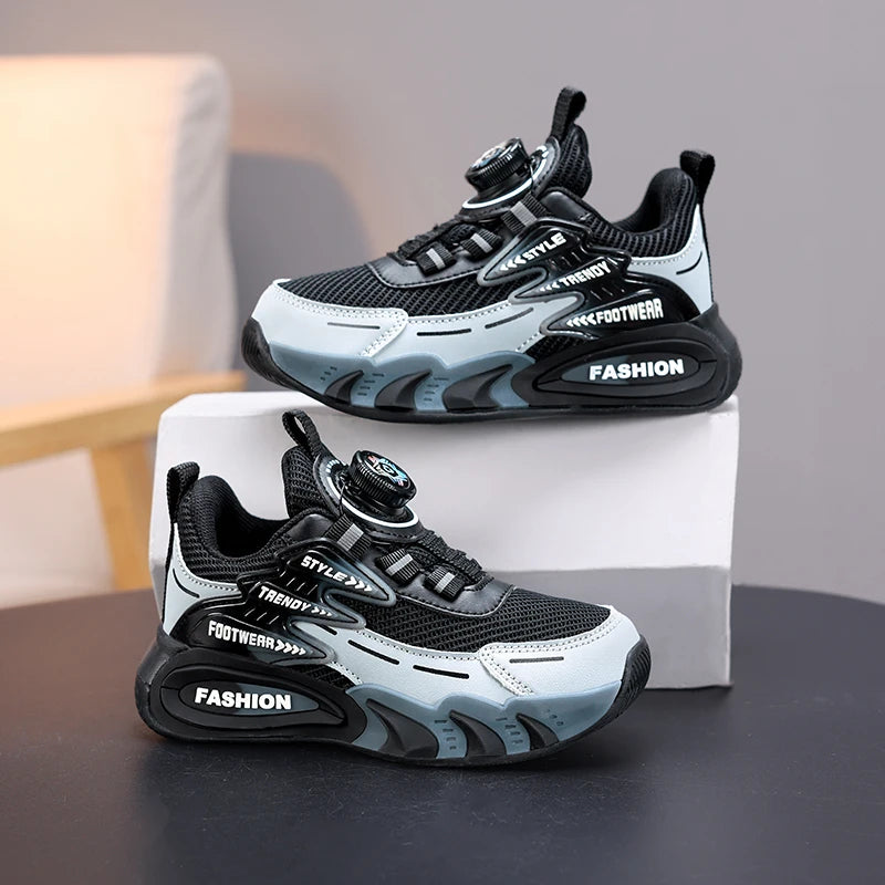 2025 Autumn Kids Sneakers Mesh Boys Sports Shoes Breathable Running Shoes Lightweight School Casual Walking Outdoor Tenis Shoes