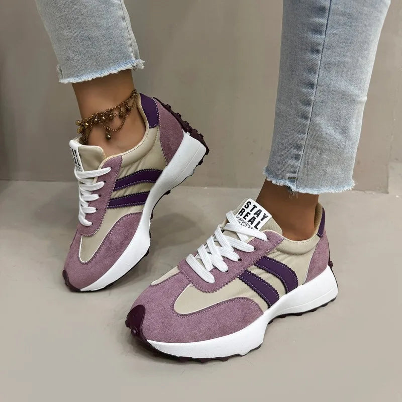 Women Sneakers 2025 New Spring Autumn Brand Vulcanize Shoes Casual Footwear Light Flat Breathable Shoes Женская Обувь