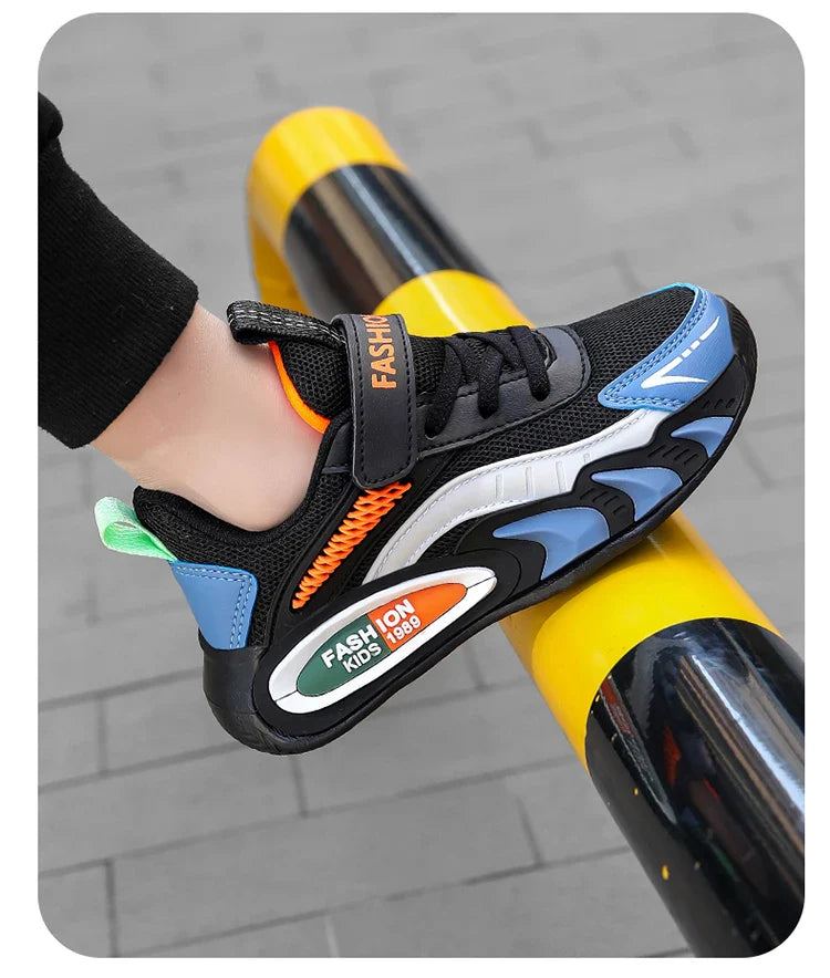 Children's Sneakers for Boys Breathable Mesh Running Sports Shoes Lightweight Students Kids Casual Walking Shoes Non-Slip