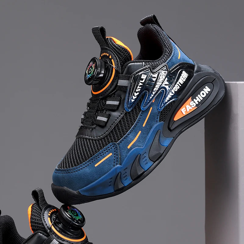 2025 Autumn Kids Sneakers Mesh Boys Sports Shoes Breathable Running Shoes Lightweight School Casual Walking Outdoor Tenis Shoes