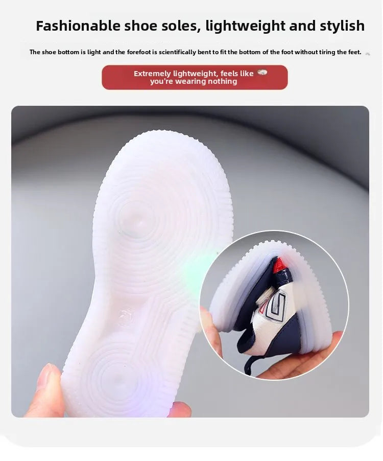 Boys Sneakers Sensor Lights Luminous Board Shoes Lightweight Skateboard Sneaker Kids Toddler Shoe Girls Walking Sport Footwear