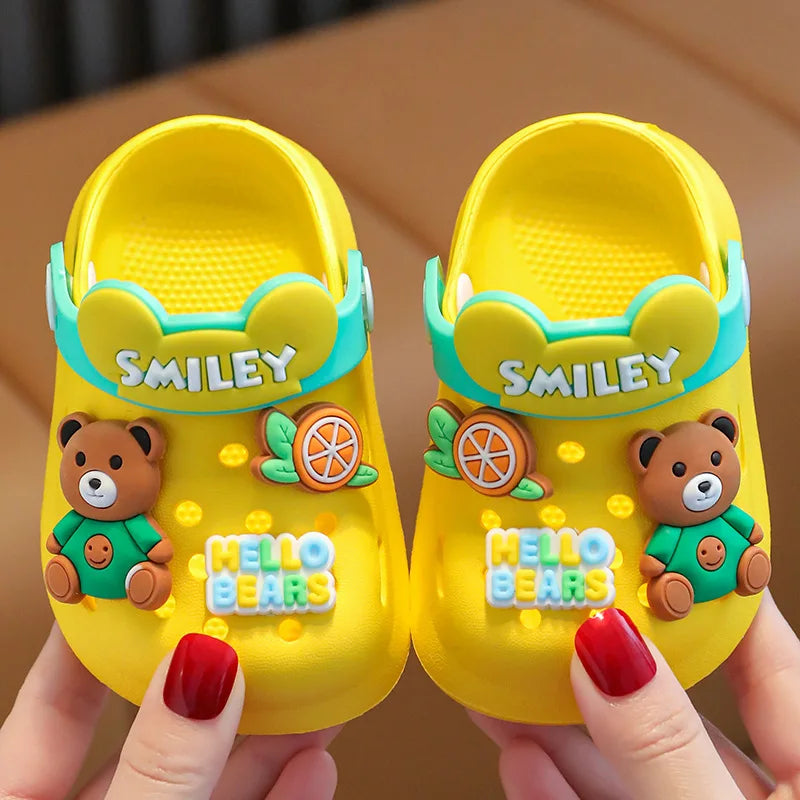 Cartoon Beach Children's Sandals Boys and Girls Summer Non Slip Soft Soled Indoor Shoes Kids Household Sandals Baby Slippers