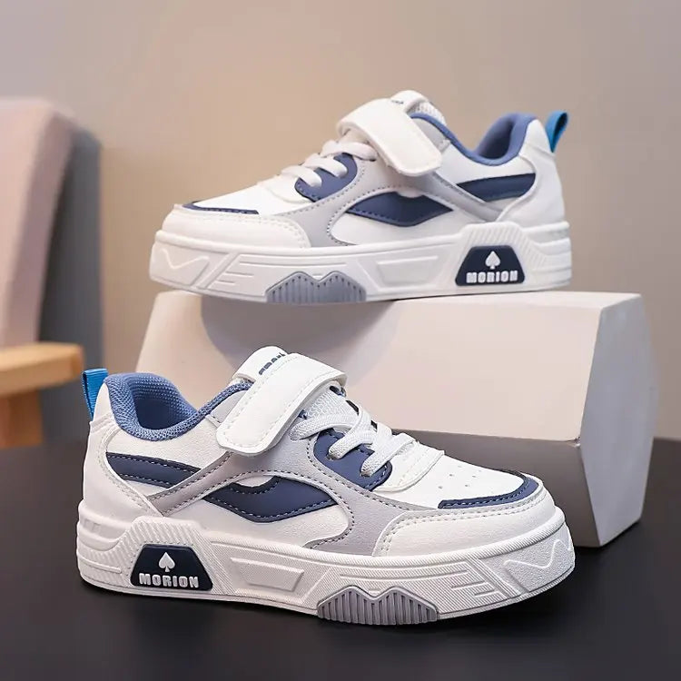 Tenis Sneakers Kids Spring/Autumn New Boys Girls Sports Shoes Casual Board Shoes Leather Soft Soled Children Small White Shoes
