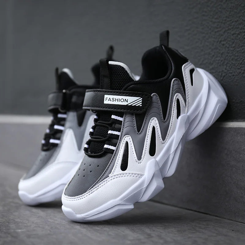 Children Sneakers Casual Shoes for Boys Leather Comfortable High Quality Running Sports Kids Girls Flat Shoes Fashion