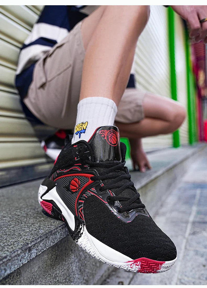 New Men's Basketball Shoes Cushion Anti Slip Sports Shoes Fitness Training Shoes Male Basketball Boots Tenis Sneakers Size 39-48