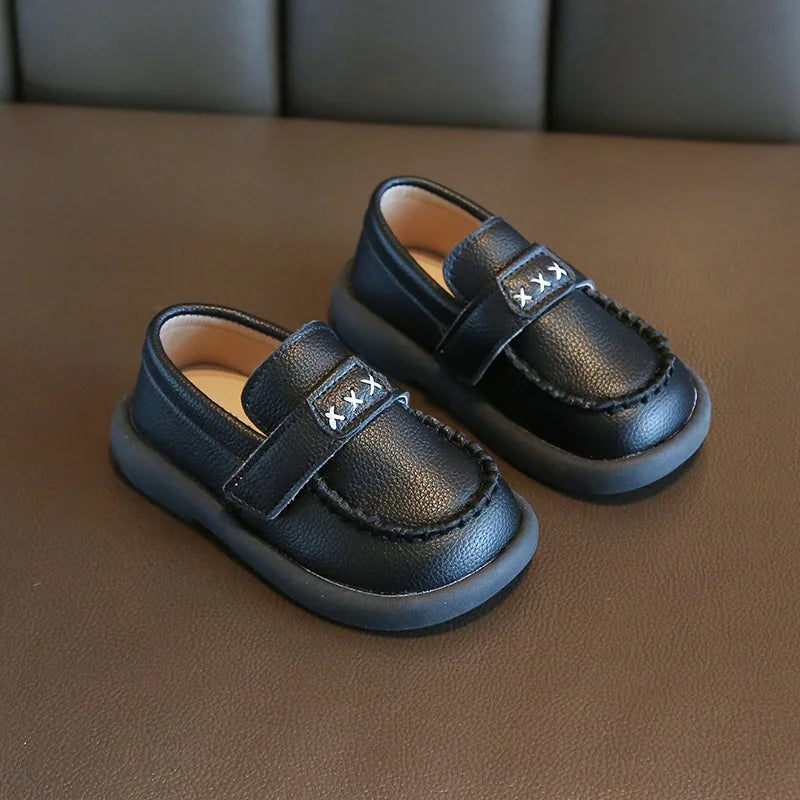 Little Boys Casual Loafers for  Fashion 2025 Spring Autumn Toddlers Kids Leather Shoes Slip-on Shoes Soft Flats New boys shoes