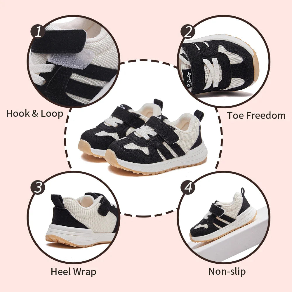 Baby Boys Girls Fashion Casual Sneakers  Breathable Non-slip Comfortable Walking Shoes