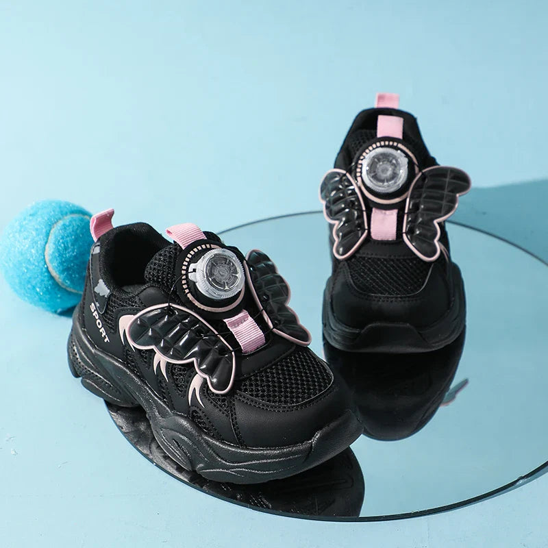 Girl's Sneakers School Running Versatile Kids Basketball Shoes Breathable Children's Sports Shoes Fashion Simple Causal Sneakers