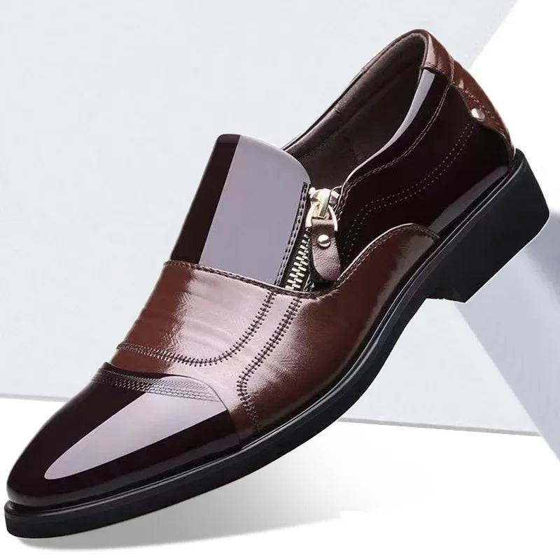 Shoes for Men Shoes Leather Shoes Business Dress Shoes All-Match Casual Shock-Absorbing Wear-Resistant Footwear Chaussure Homme (Available)