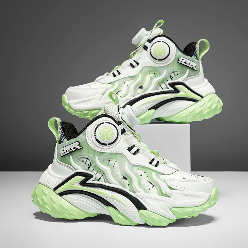 Childrens Sneakers Fashion New Lightweight Non-Slip Training Boys Basketball Shoes School Running Sports Tennis Shoes for Kids