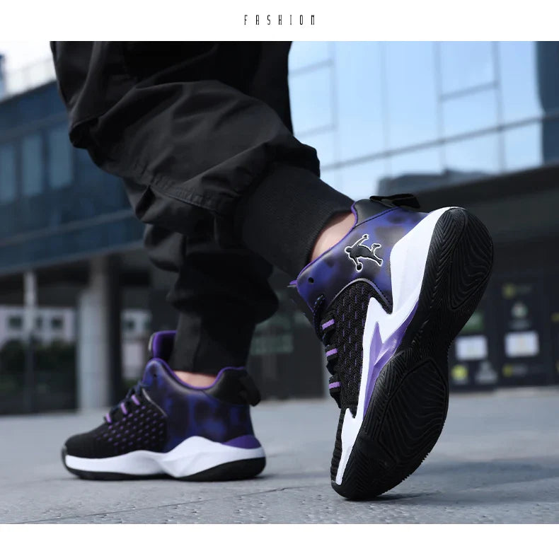 Boys Brand Mesh Basketball Shoes 8 Kids Sneakers Thick Sole Non-slip Children Sports Shoes Child Boy Basket Trainer Shoes Girls