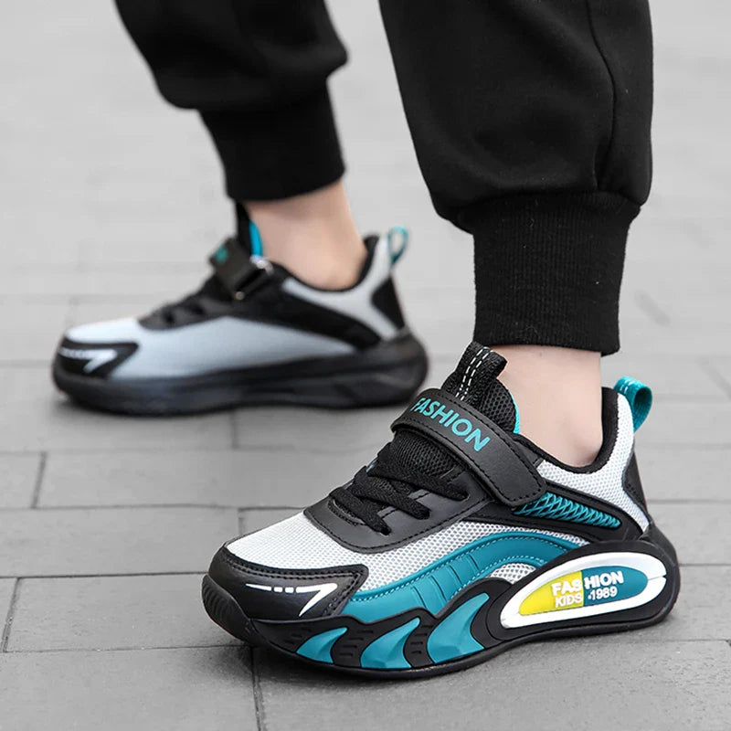 Children's Sneakers for Boys Breathable Mesh Running Sports Shoes Lightweight Students Kids Casual Walking Shoes Non-Slip