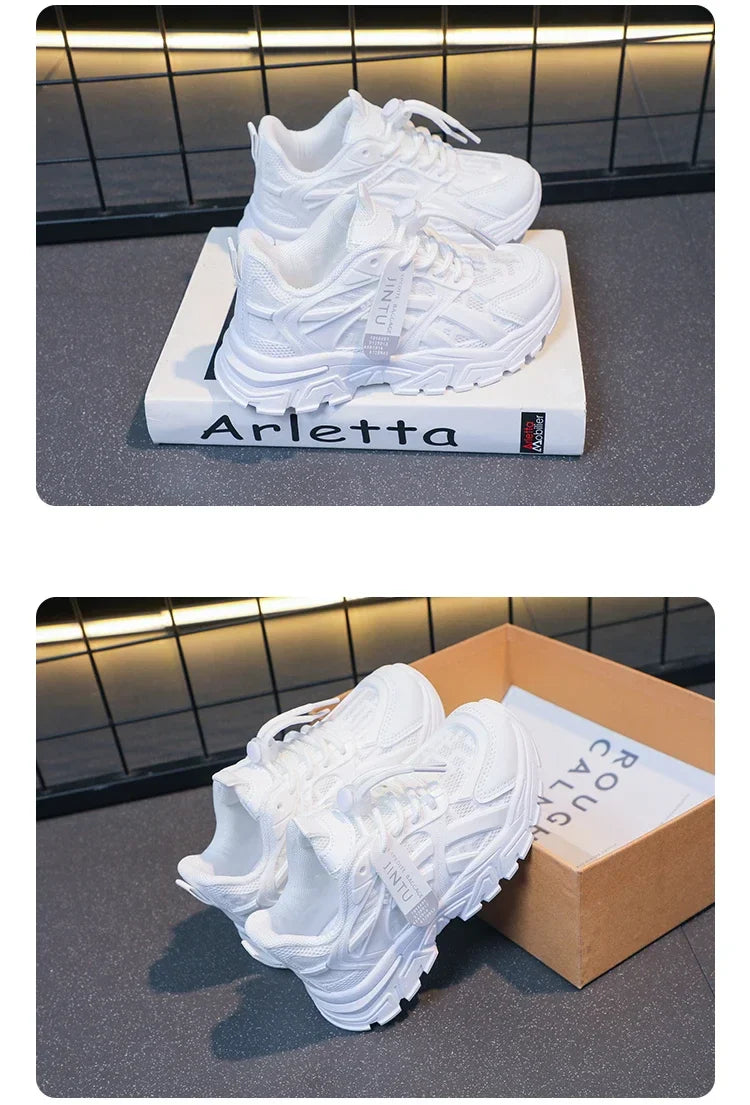 Girls Sneakers  Children Casual Shoes Mesh Platform Designer Tennis Sneaker 6 To 12 Years Kids Sports Shoe for Girl