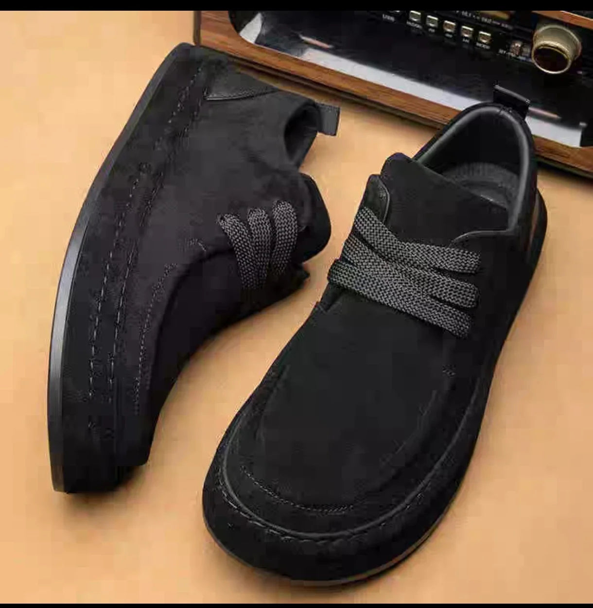 Men's Shoes Are Fashionable Brown Casual Shoes Made of Durable Suede Material Comfortable Walking Shoes Suitable for Daily Wear   (Available)