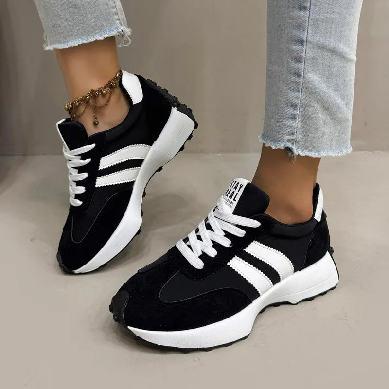Women Sneakers 2025 New Spring Autumn Brand Vulcanize Shoes Casual Footwear Light Flat Breathable Shoes Женская Обувь