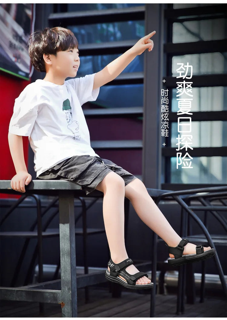2024 Summer Kids Sandals Breathable Boys Sandals Soft Comfortable Children's Shoes Outdoor Beach Girls Lightweight Slippers