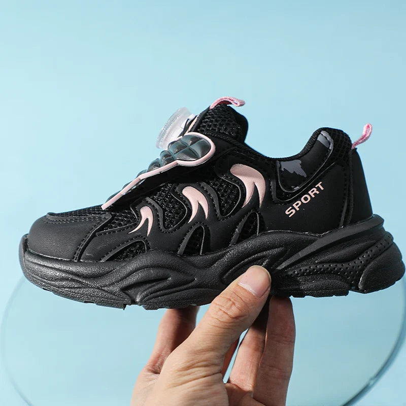 Girl's Sneakers School Running Versatile Kids Basketball Shoes Breathable Children's Sports Shoes Fashion Simple Causal Sneakers