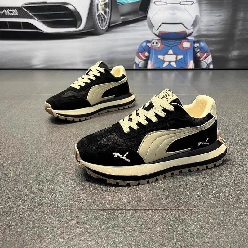 Men's Sneakers Shoes for Men Platform Sports Shoes Sports and Leisure Casual Sneaker Non-slip Fashion Wear-resistant Loafers(Available)