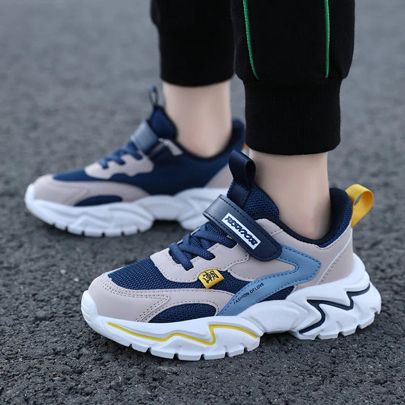 Girl's Fashion Sneakers Lovely Girls Sneaker Outdoor Breathable Mesh Flat Sport Shoes Kids Casual School Walking Shoe Antislip