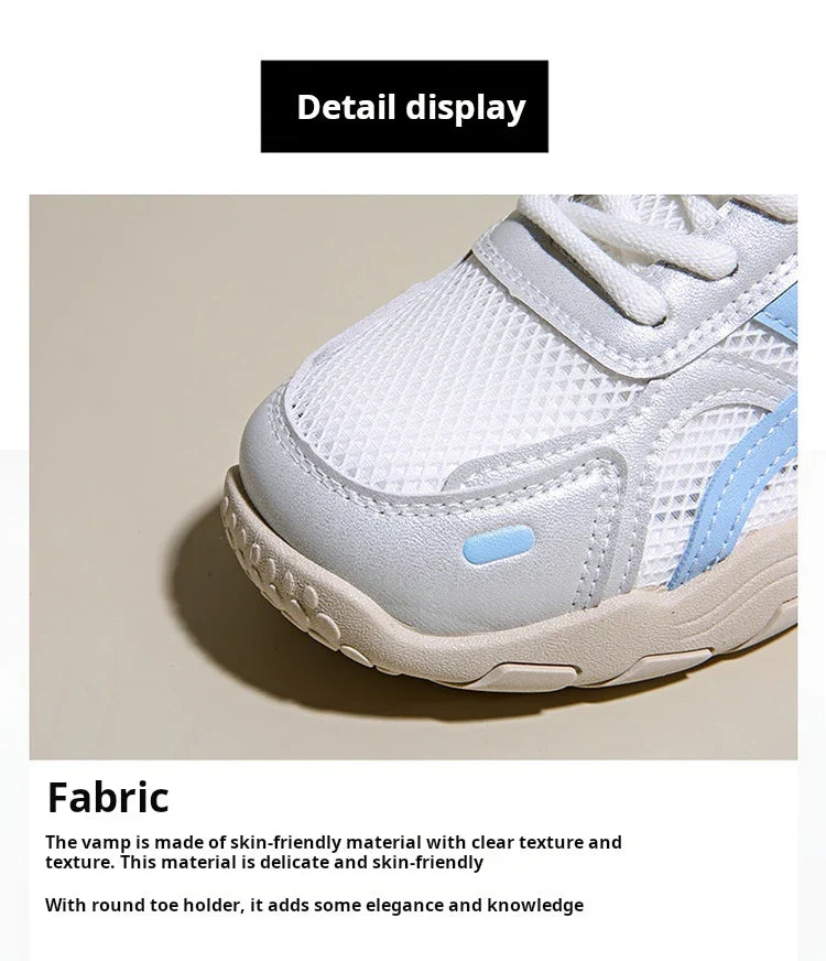 Women's Shoes Casual Platform Shoes Women Round Toe Lace-Up Tennis Vulcanized Sneakers New Style Korean Couple Elderly Shoes