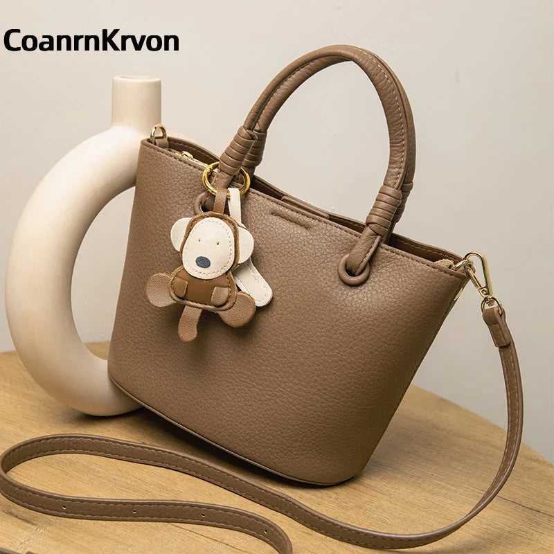 2024 New Bucket Bag for Women, Fashionable and Versatile, Handheld, Diagonal, High End, Single Shoulder, Small and Unique Design