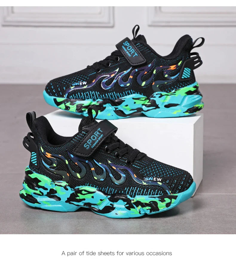 Boys Running Shoes Children Sneakers Mesh Kids Casual Sneakers for Boys