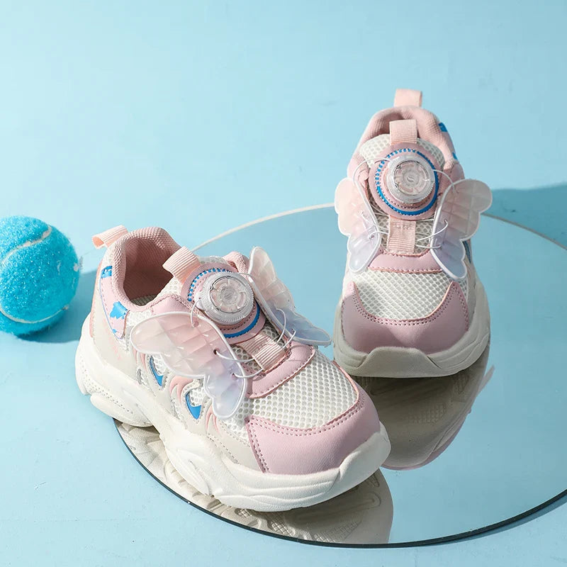 Girl's Sneakers School Running Versatile Kids Basketball Shoes Breathable Children's Sports Shoes Fashion Simple Causal Sneakers