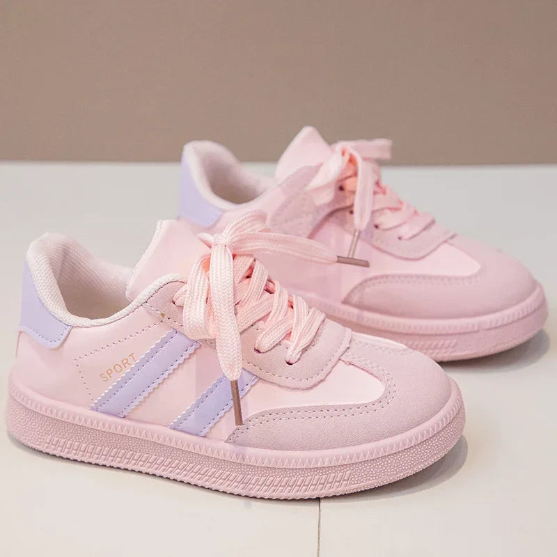 Kids Sneakers for Girls 2025 Spring Autumn New Boys Sneakers Fashion Patchwork Versatile Children Causal Tennis Shoes Hook Loop