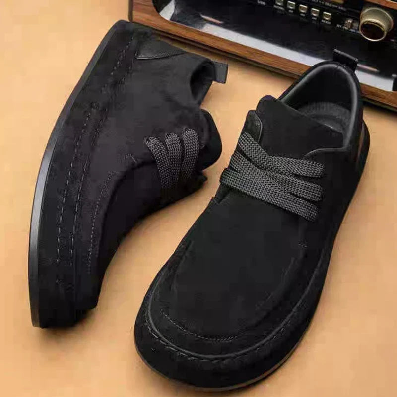 Men's Shoes Are Fashionable Brown Casual Shoes Made of Durable Suede Material Comfortable Walking Shoes Suitable for Daily Wear   (Available)