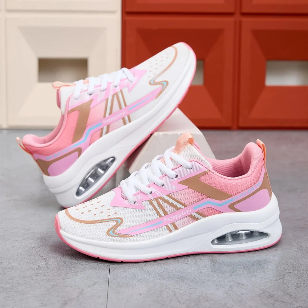 Women's Running Shoes Comfortable Breathable Sports Sneakers Wear-resistant Anti-slip Shoes Shock-absorbing Training Sneakers