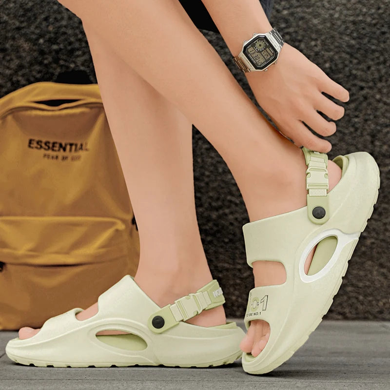 Summer Slippers for Men, Large Size Soft Comfortable Anti-slip Quick-drying, Casual Outdoor Beach Indoor New Style Sandals