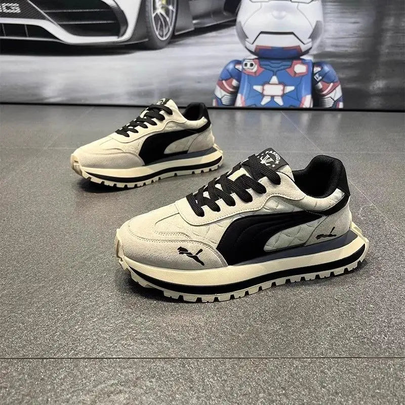 Men's Sneakers Shoes for Men Platform Sports Shoes Sports and Leisure Casual Sneaker Non-slip Fashion Wear-resistant Loafers(Available)