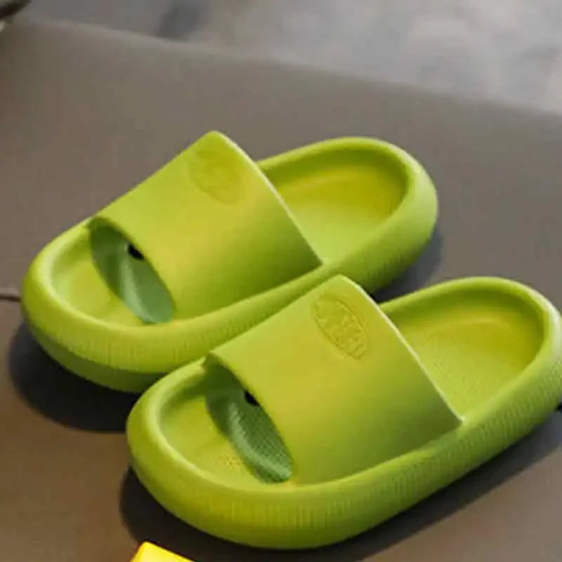 Summer Children's Indoor Slippers for Boys and Girls Bathroom Soft-Soled Thickened Anti-Slip Baby Slippers and Cool Sandals