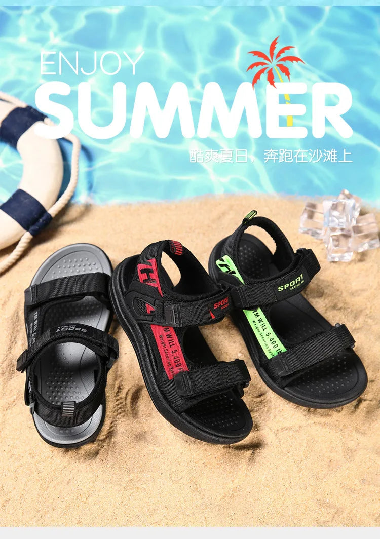 2024 Summer Kids Sandals Breathable Boys Sandals Soft Comfortable Children's Shoes Outdoor Beach Girls Lightweight Slippers