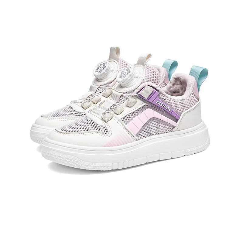 Boys' Shoes 2024 new summer kids' sneakers Girls' mesh breathable hollowed-out running single mesh shoes for big kids