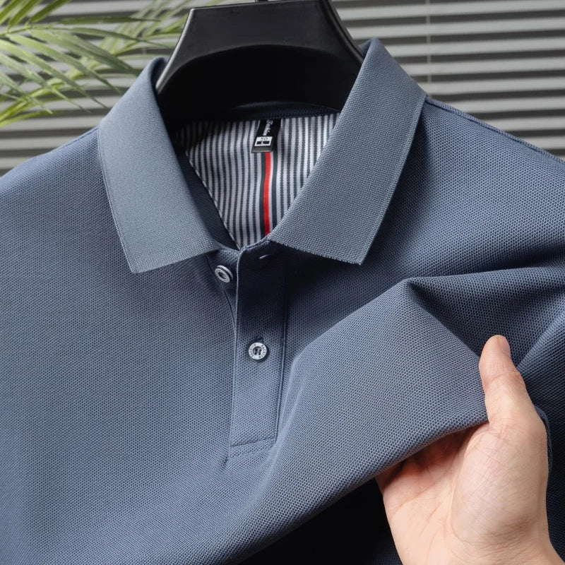 100% cotton high-quality brand summer new comfortable and breathable polo shirt men's golf business casual hot selling short top