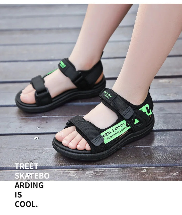 2024 Summer Kids Sandals Breathable Boys Sandals Soft Comfortable Children's Shoes Outdoor Beach Girls Lightweight Slippers