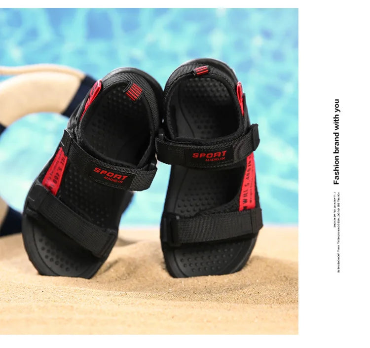2024 Summer Kids Sandals Breathable Boys Sandals Soft Comfortable Children's Shoes Outdoor Beach Girls Lightweight Slippers