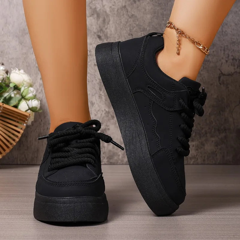 Women's Sneakers 2025 Spring and Autum New Fashion Design Thick-Soled Shoes Versatile Casual Sneakers Женская Обувь