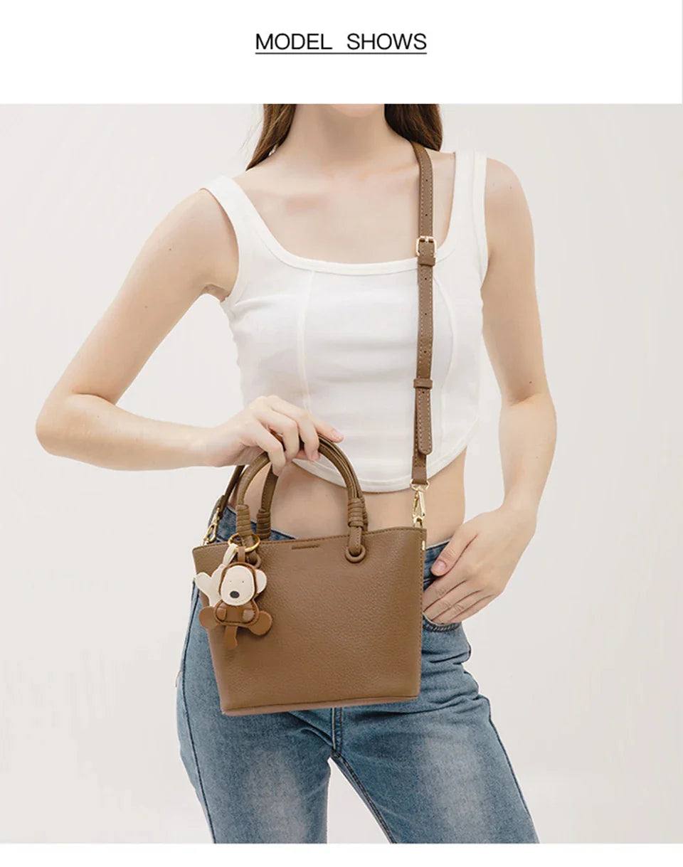 2024 New Bucket Bag for Women, Fashionable and Versatile, Handheld, Diagonal, High End, Single Shoulder, Small and Unique Design