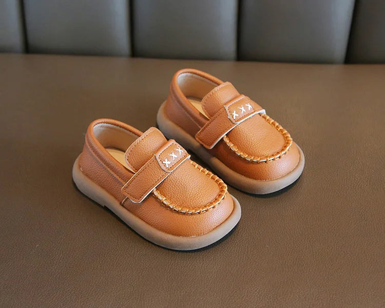 Little Boys Casual Loafers for  Fashion 2025 Spring Autumn Toddlers Kids Leather Shoes Slip-on Shoes Soft Flats New boys shoes
