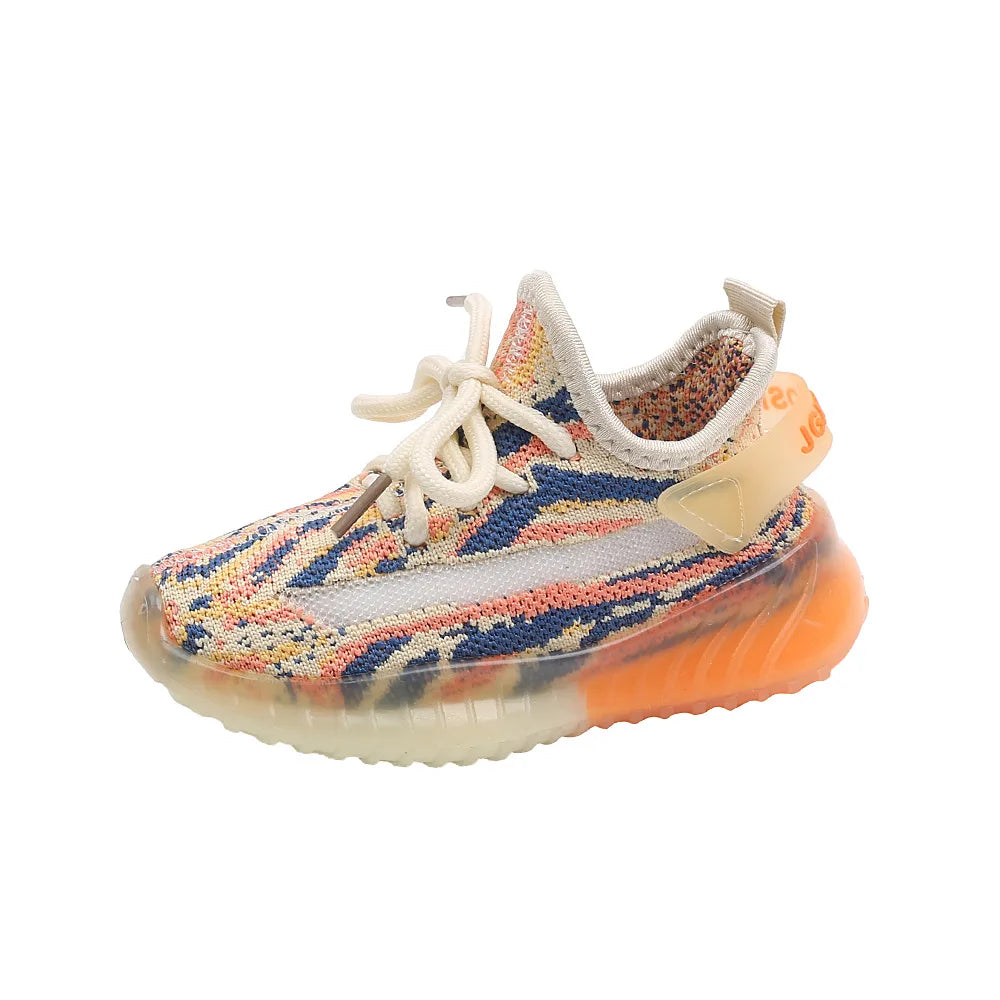 Breathable Baby Boys & Girls Shoes Fashion Sports Casual Soft-soled Toddler Shoes Little Kids Sneakers Size 21-32