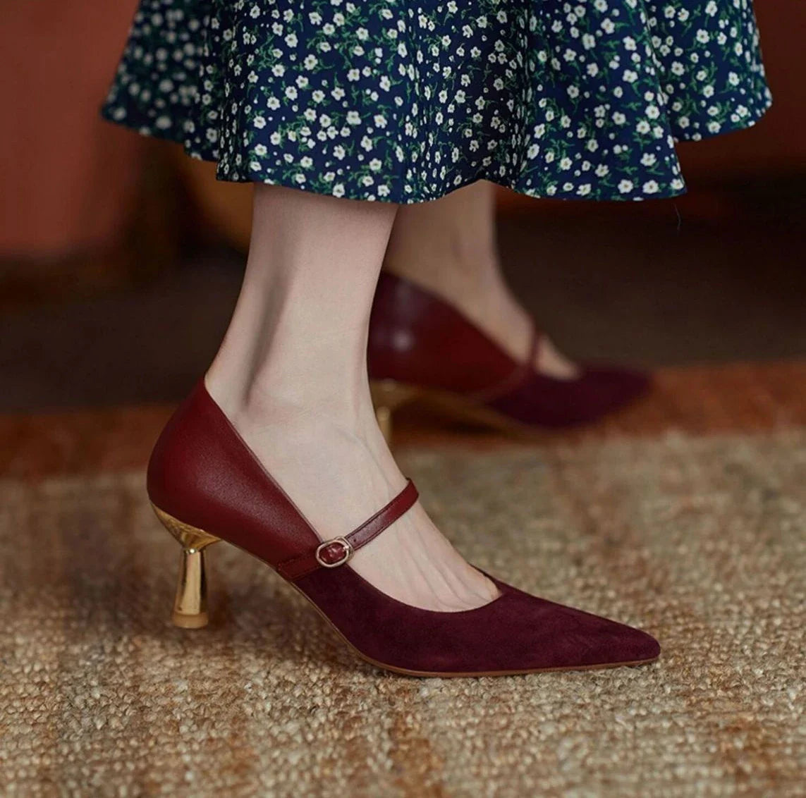 Shoes for Woman 2025 Pumps Evening Women's Summer Footwear Bride Pointed Toe on Heeled High Heels Red Casual Chic and Elegant A