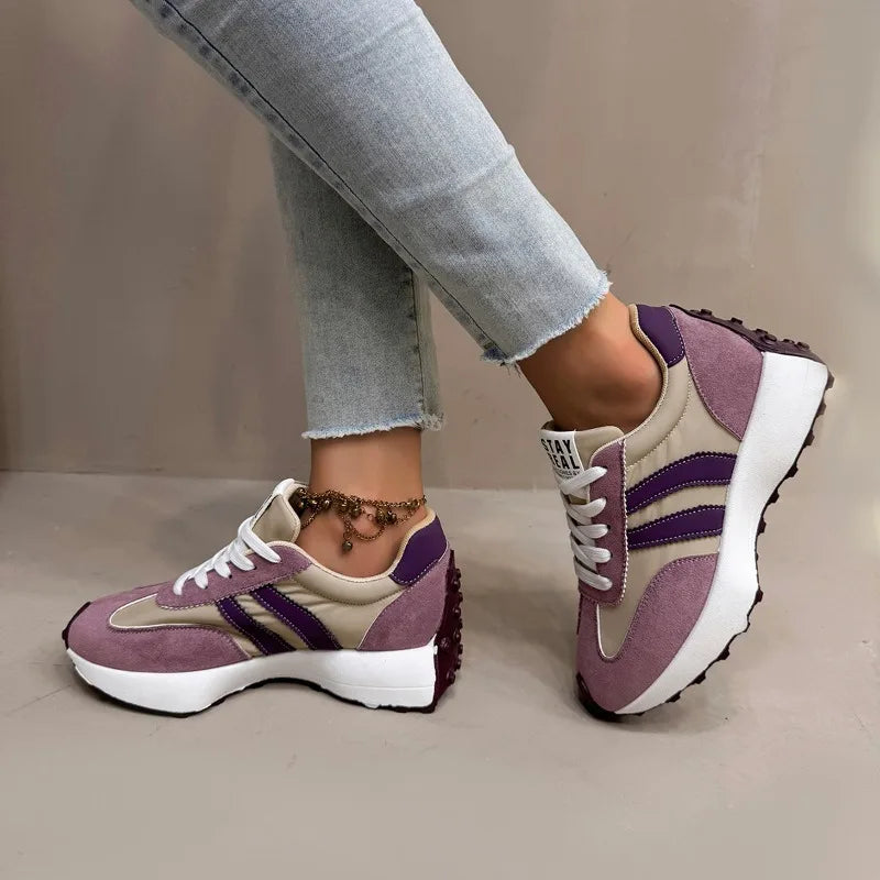 Women Sneakers 2025 New Spring Autumn Brand Vulcanize Shoes Casual Footwear Light Flat Breathable Shoes Женская Обувь