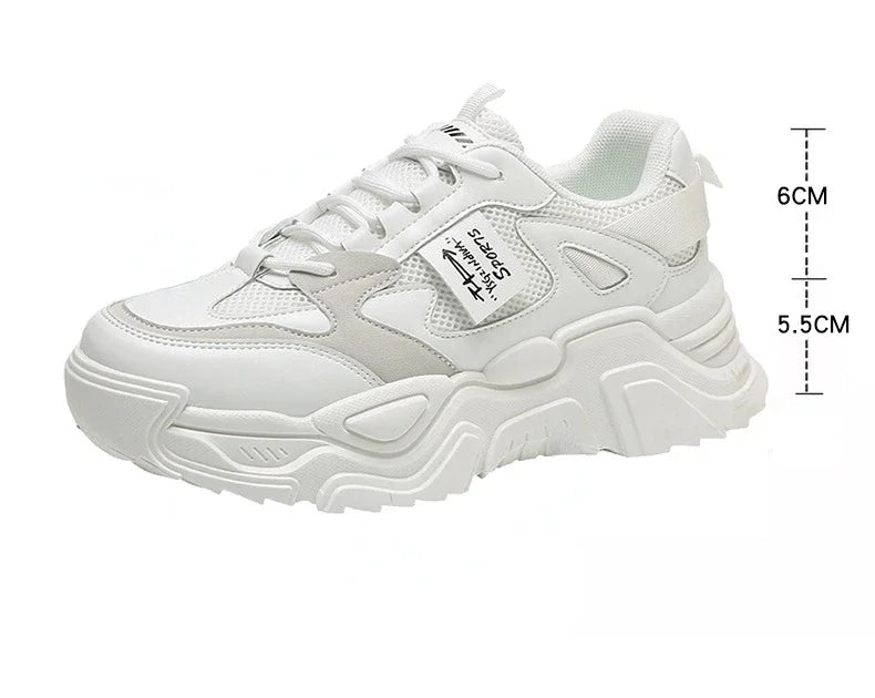 Womens Shoes  Fashion Trend Breathable Mesh Sneakers Women Comfortable Soft Bottom Casual Platform Shoes Zapatos Mujer