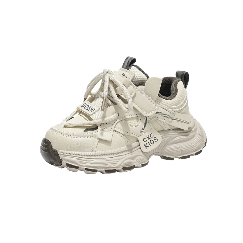 Boys Casual Shoes Non Slip Children Fashion School Walking Running Shoes Sport Kids Leather Sneakers Four Season Size 27-37