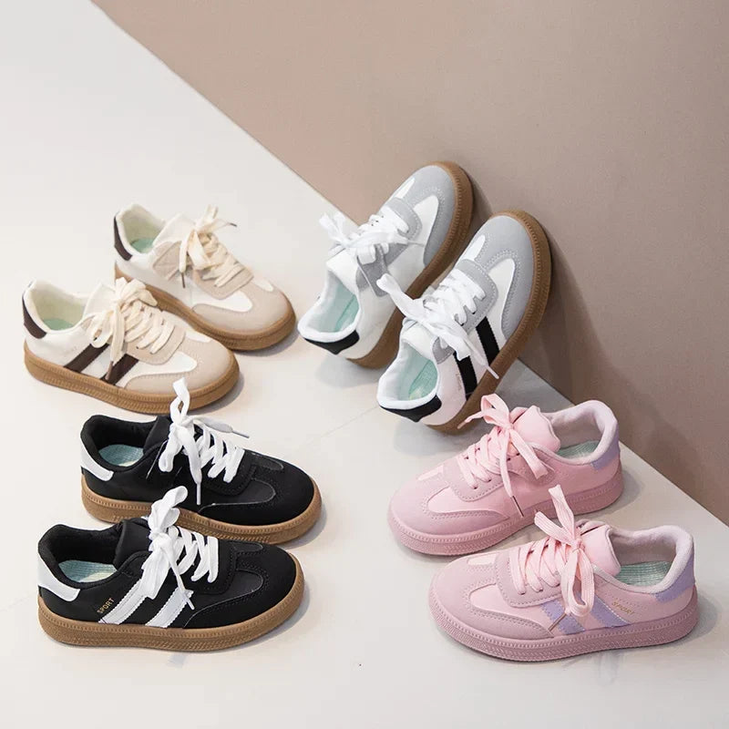 Kids Sneakers for Girls 2025 Spring Autumn New Boys Sneakers Fashion Patchwork Versatile Children Causal Tennis Shoes Hook Loop