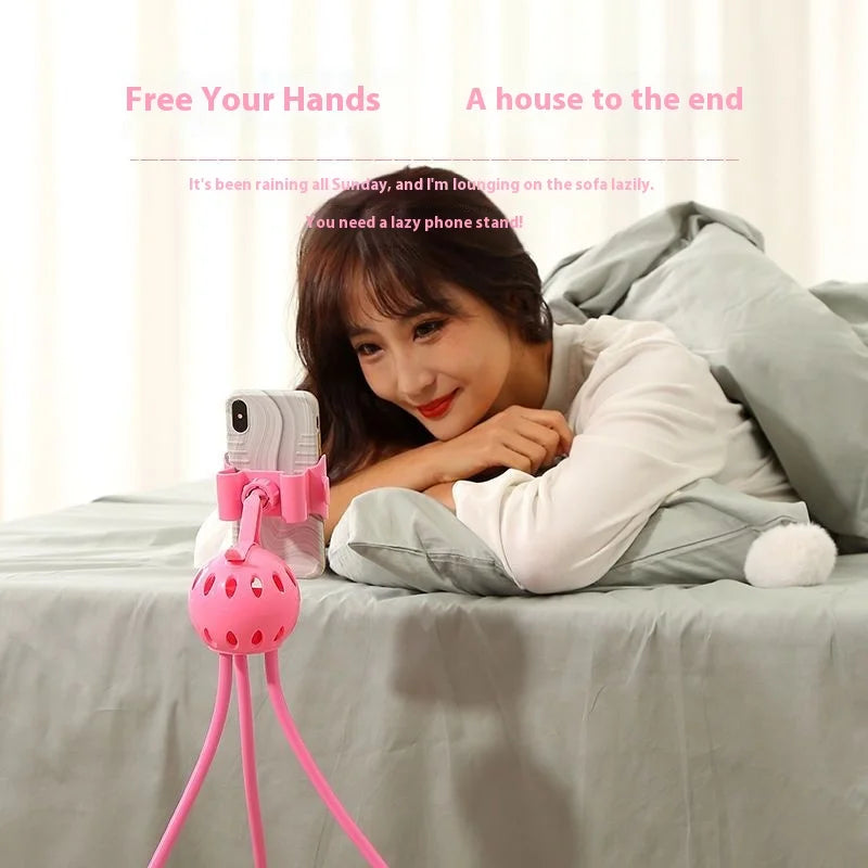 ‌Flexible Octopus Phone Holder Mount Adjustable Bed Desk Stand Hands Free Clip Live Streaming Video Watching TikTok Recording